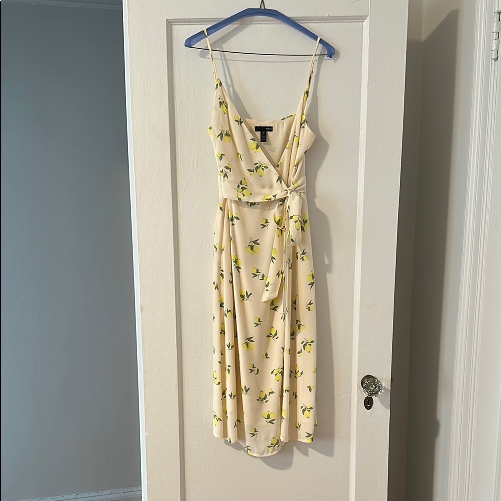 Aqua Cream Sundress with Lemons 🍋